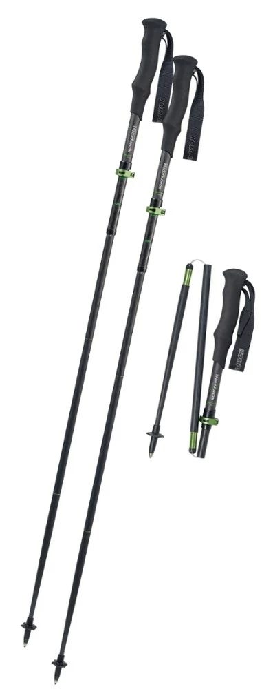 Komperdell Cross Stick Trekking Poles - Pair - Black/Green 3 Komperdell Cross Stick Trekking Poles - Pair - Black/Green