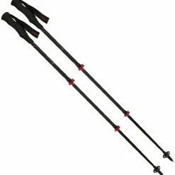 Komperdell Carbon C3 Compact Trekking Poles - Pair - Black/Berry