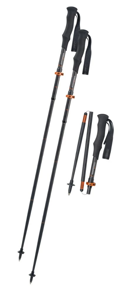 Komperdell Cross Stick Compact Trekking Poles - Pair - Black/Orange 3 Komperdell Cross Stick Compact Trekking Poles - Pair - Black/Orange