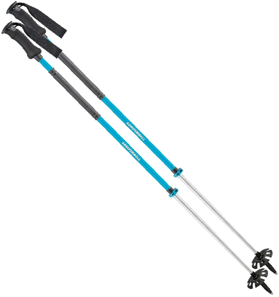 Komperdell T2 Thermo Adventure Trekking Poles - Pair - Black/Blue 3 Komperdell T2 Thermo Adventure Trekking Poles - Pair - Black/Blue