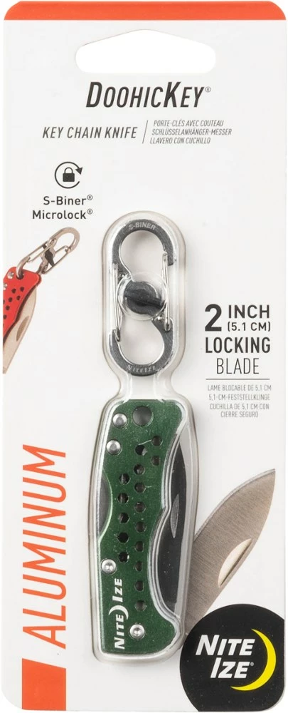 Nite Ize Doohickey Key Chain Knife - Olive 4 Nite Ize Doohickey Key Chain Knife - Olive - Image 2