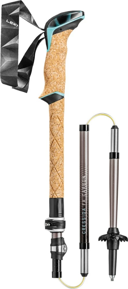 Leki Cressida FX Carbon Trekking Poles - Pair - Women's - Mocha/Petrol 6 Leki Cressida FX Carbon Trekking Poles - Pair - Women's - Mocha/Petrol - Image 4