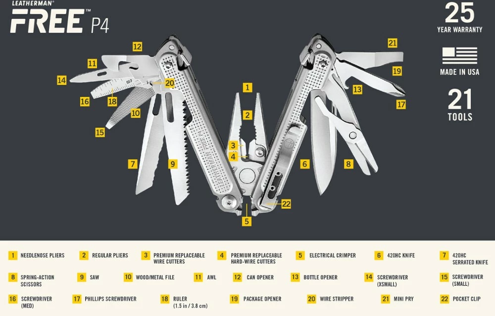 Leatherman FREE P4 Multi-Tool 7 Leatherman FREE P4 Multi-Tool - Image 5