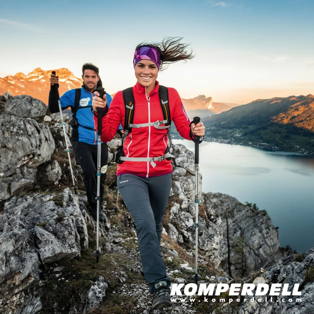 Komperdell Carbon C3 Pro Trekking Poles - 2020 - Pair - Black/Green 5 Komperdell Carbon C3 Pro Trekking Poles - 2020 - Pair - Black/Green - Image 3