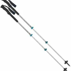 Komperdell Trail Pro Contour Powerlock Trekking Poles - Pair - Silver/Blue