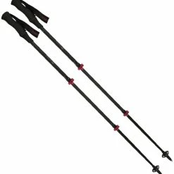 Komperdell Carbon C3 Compact Trekking Poles - Pair - Black/Berry