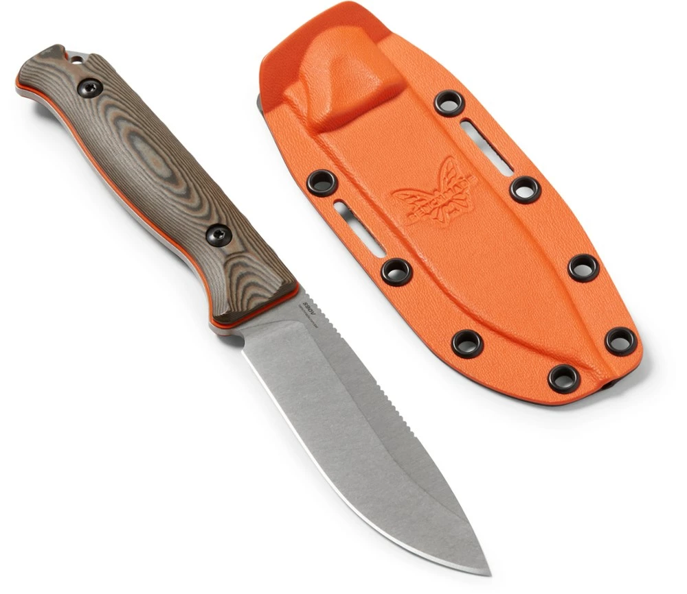 Benchmade 15002-1 Saddle Mountain Fixed-Blade Knife - Tan/Brown/Orange 4 Benchmade 15002-1 Saddle Mountain Fixed-Blade Knife - Tan/Brown/Orange - Image 2