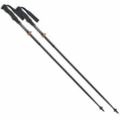 Komperdell Carbon Trail UL Vario Compact Trekking Poles - Pair - Black/Orange