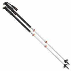 Komperdell Titanal EXP Pro Trekking Poles - Pair - Silver/Orange
