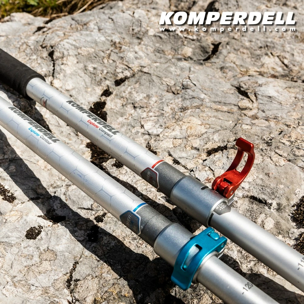 Komperdell Summit Carbon Trekking Poles - Pair - Black/Blue 6 Komperdell Summit Carbon Trekking Poles - Pair - Black/Blue - Image 4