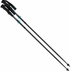 Komperdell Carbon Trailstick C4 Vario Trekking Poles - Pair - Black/Blue